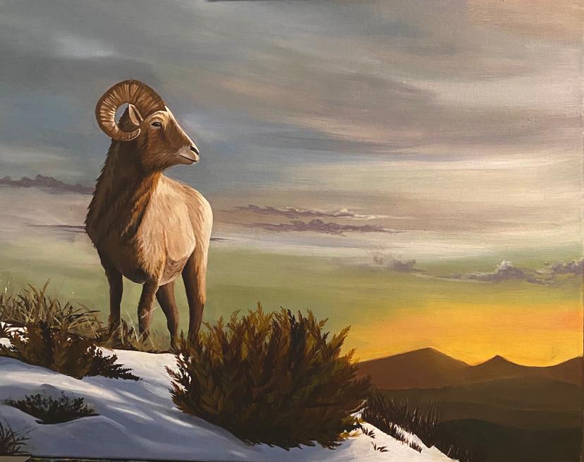 Painting of sheep