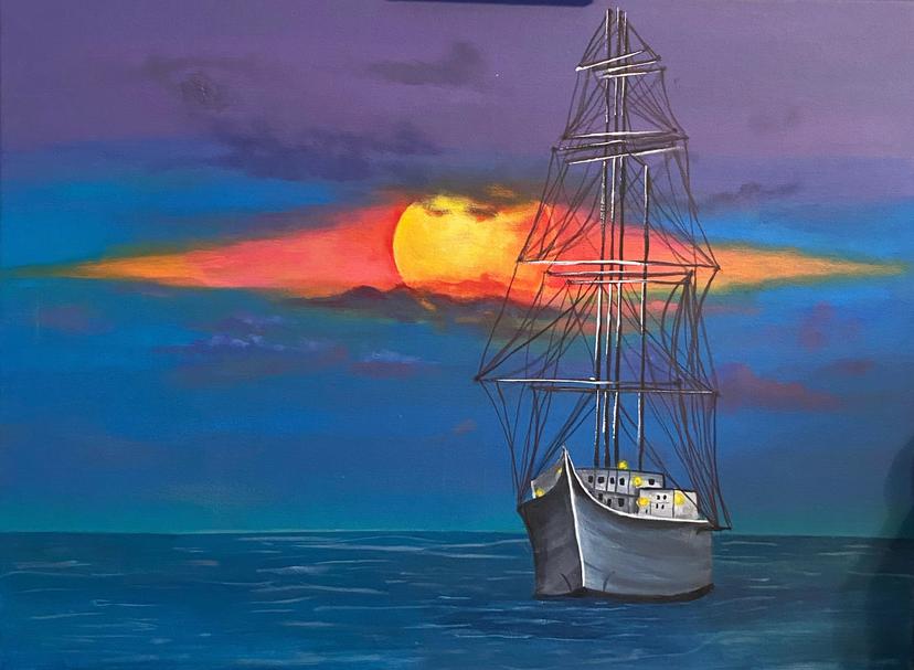 Painting of a ship