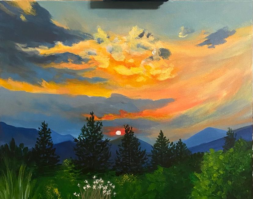 Painting of a sunset